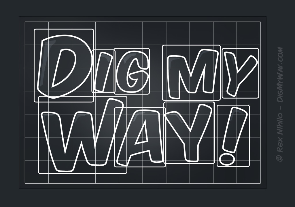 Dig My Way logo sketch
